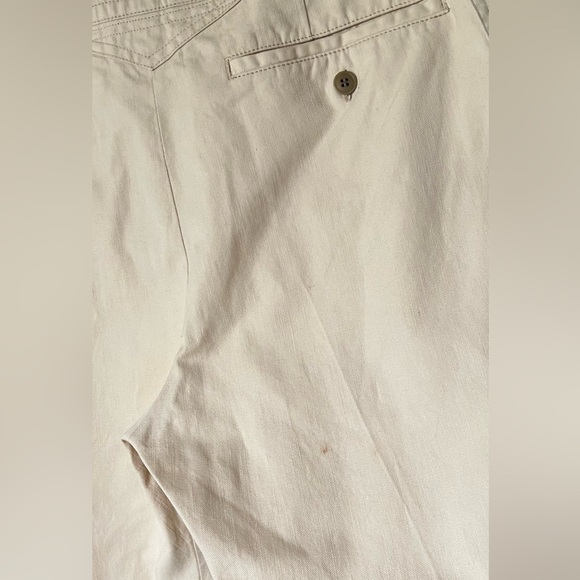 ISABEL MARANT ÉTOILE Raluni High-Rise Cotton-Blend Trousers Beige Size 8 - Picture 16 of 16